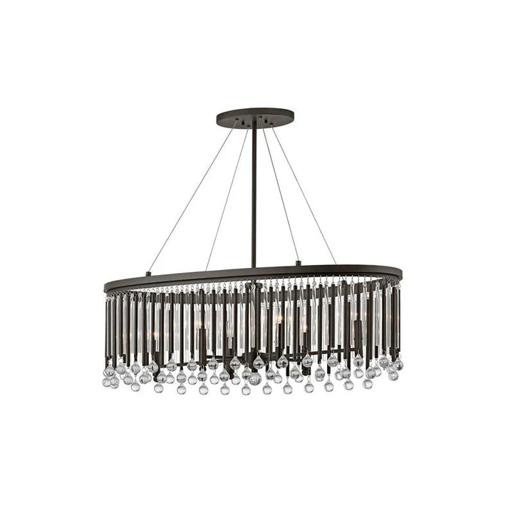 Piper Pendant Light 6Lt Round/Oval E14 in Espresso Elstead Lighting -ELS.KL-PIPER-6P, ELS.KL-PIPER-ISLE