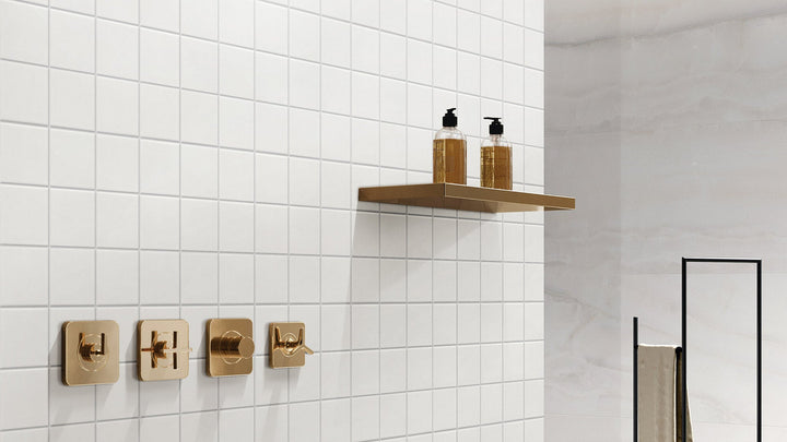 Porcelain Mosaic White Gloss 22x145mm | Elegant Gloss Tiles for Modern Interiors