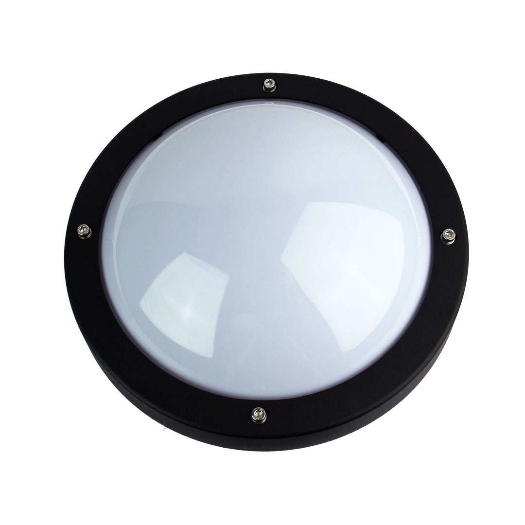 Primo Black IP65 Premium Outdoor Bulkhead – 27cm