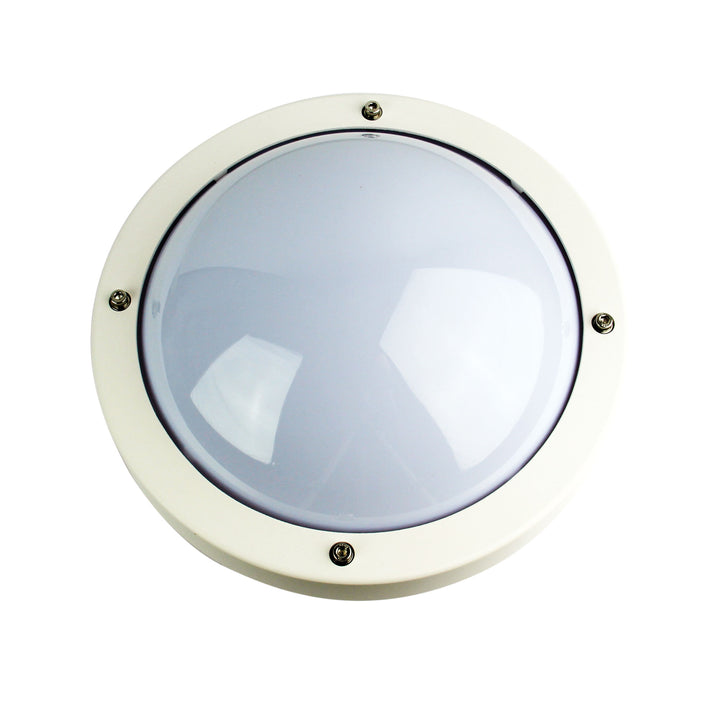 Primo White IP65 Premium Outdoor Bulkhead – 27cm