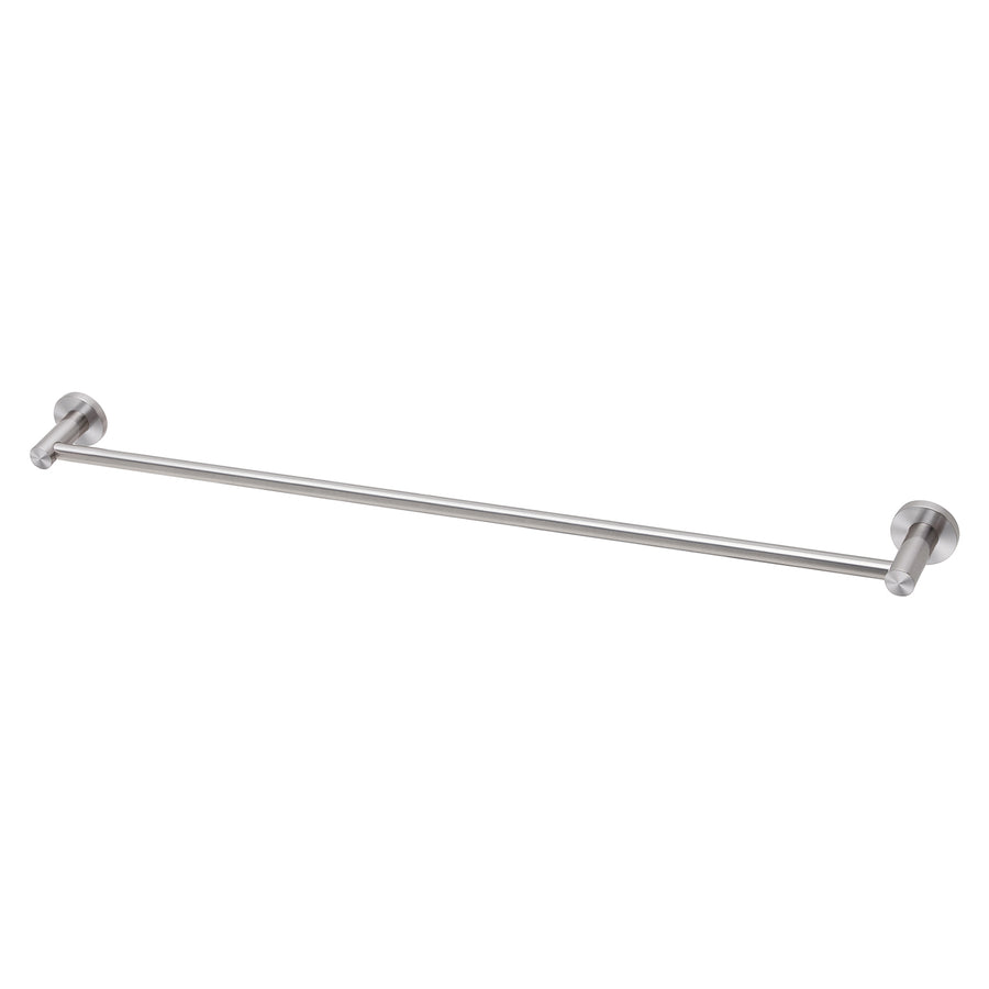 1 Radii SS 316 Single Towel Rail Round Plate 800mm , Accessories – Pilbara Bathroom Warehouse