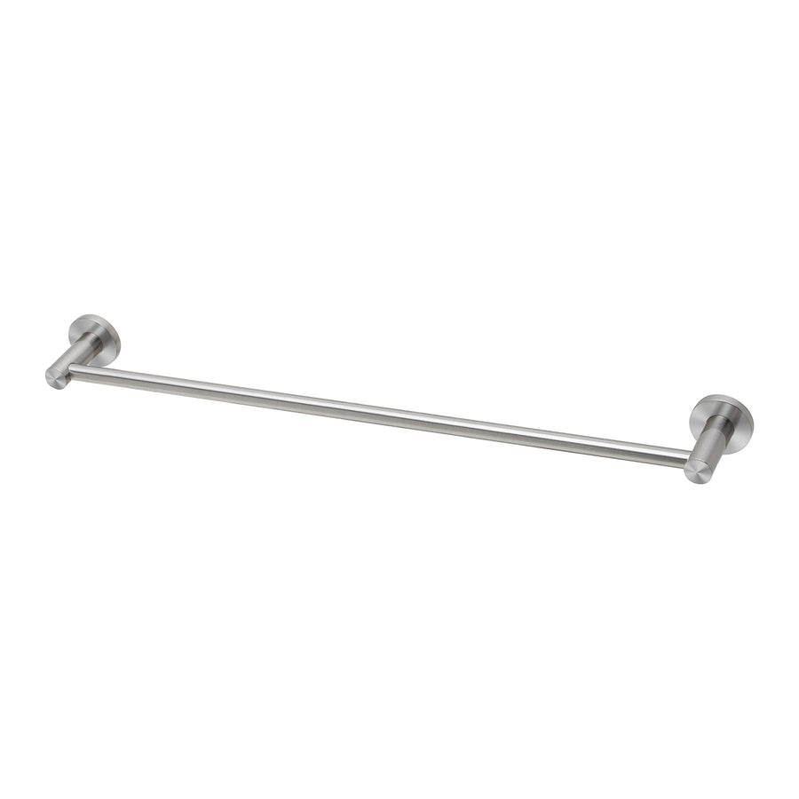 1 Radii SS 316 Single Towel Rail Round Plate 600mm , Accessories – Pilbara Bathroom Warehouse