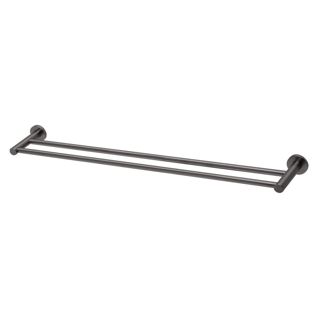 6 Radii Double Towel Rail 800mm Round Plate, Accessories – Pilbara Bathroom Warehouse