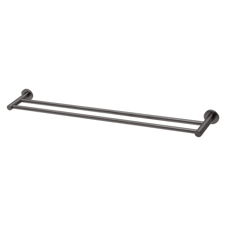 6 Radii Double Towel Rail 800mm Round Plate, Accessories – Pilbara Bathroom Warehouse