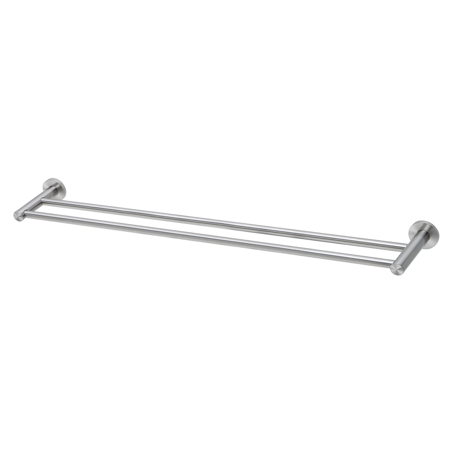 1 Radii SS 316 Double Towel Rail Round Plate 800mm , Accessories – Pilbara Bathroom Warehouse