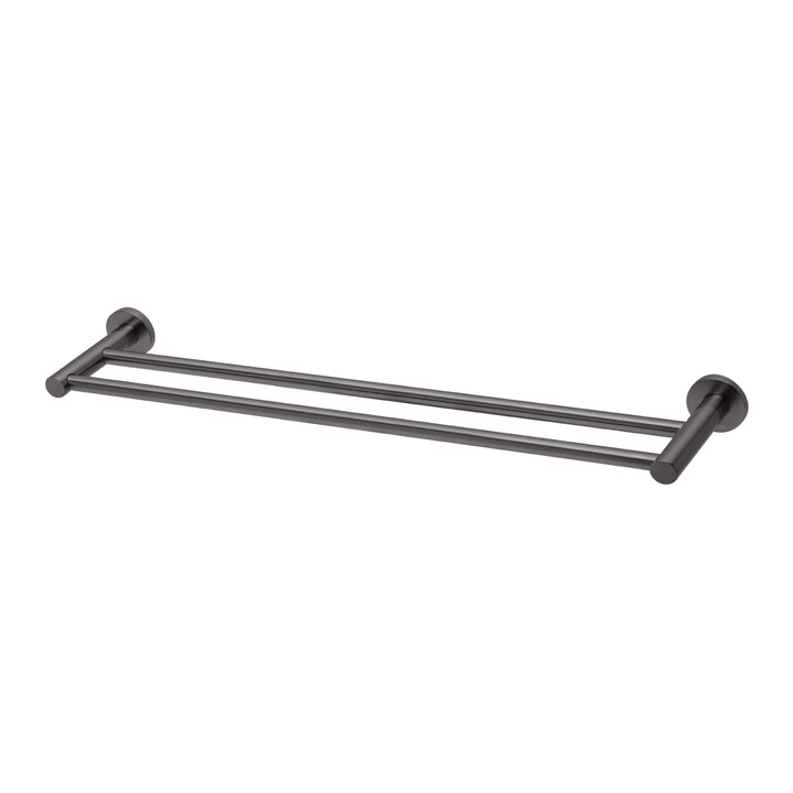 6 Radii Double Towel Rail 600mm Round Plate, Accessories – Pilbara Bathroom Warehouse