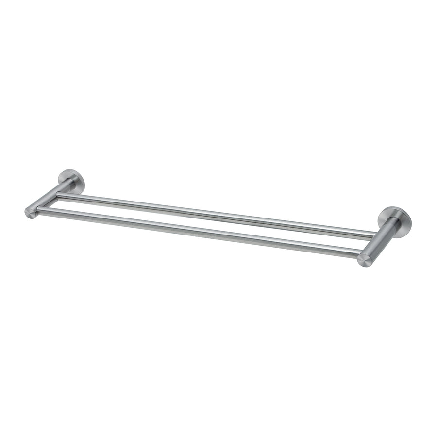 1 Radii SS 316 Double Towel Rail Round Plate 600mm , Accessories – Pilbara Bathroom Warehouse