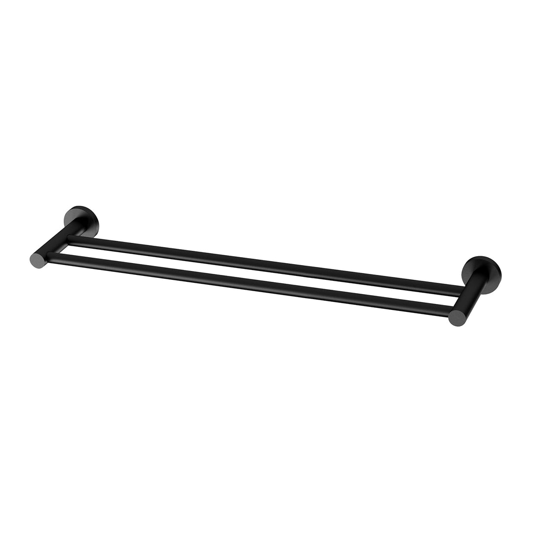 4 Radii Double Towel Rail 600mm Round Plate, Accessories – Pilbara Bathroom Warehouse
