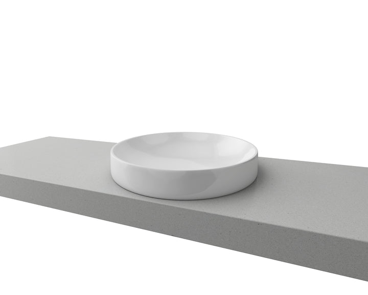 Radius Basin 400mm White Gloss