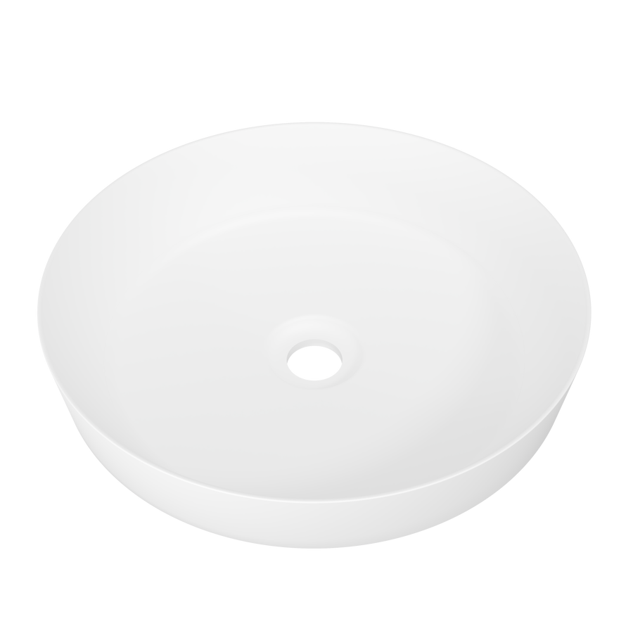 Radius Basin 400mm White Matt