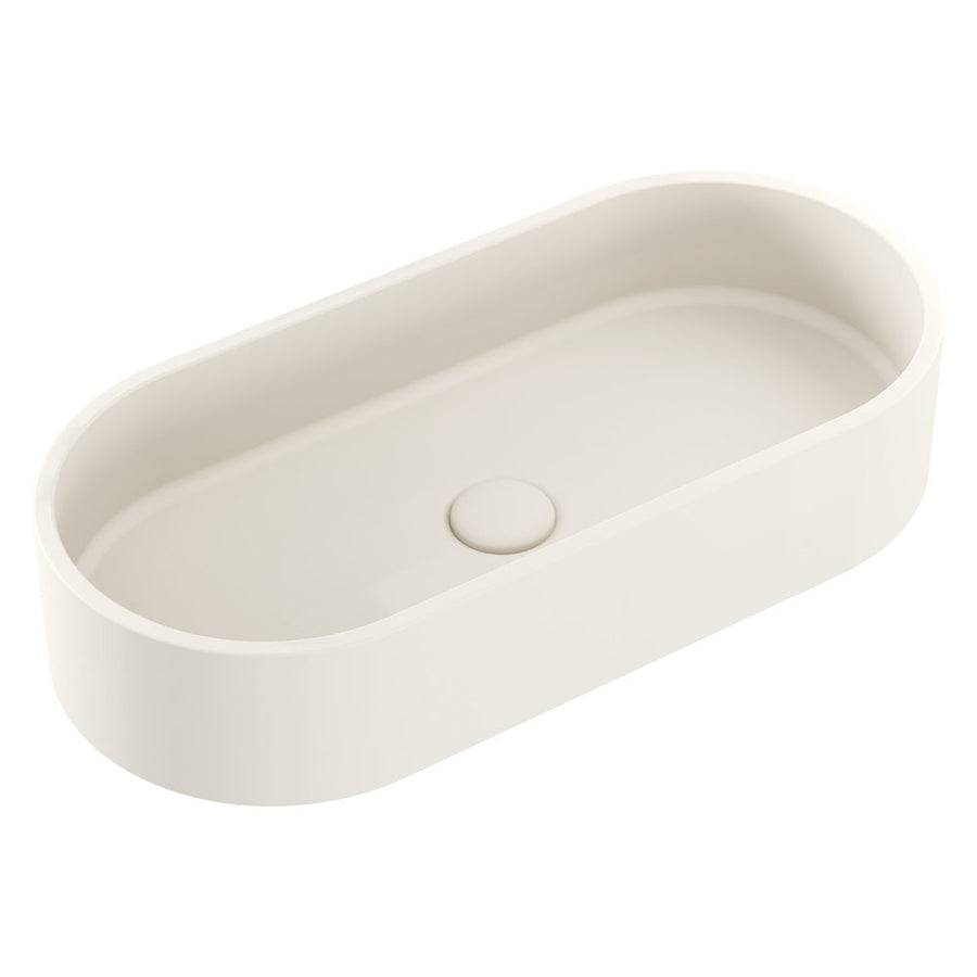 Jada Pill Concrete Above Counter Basin, Warm White – Pilbara Bathroom Warehouse Perth and regional Western Australia