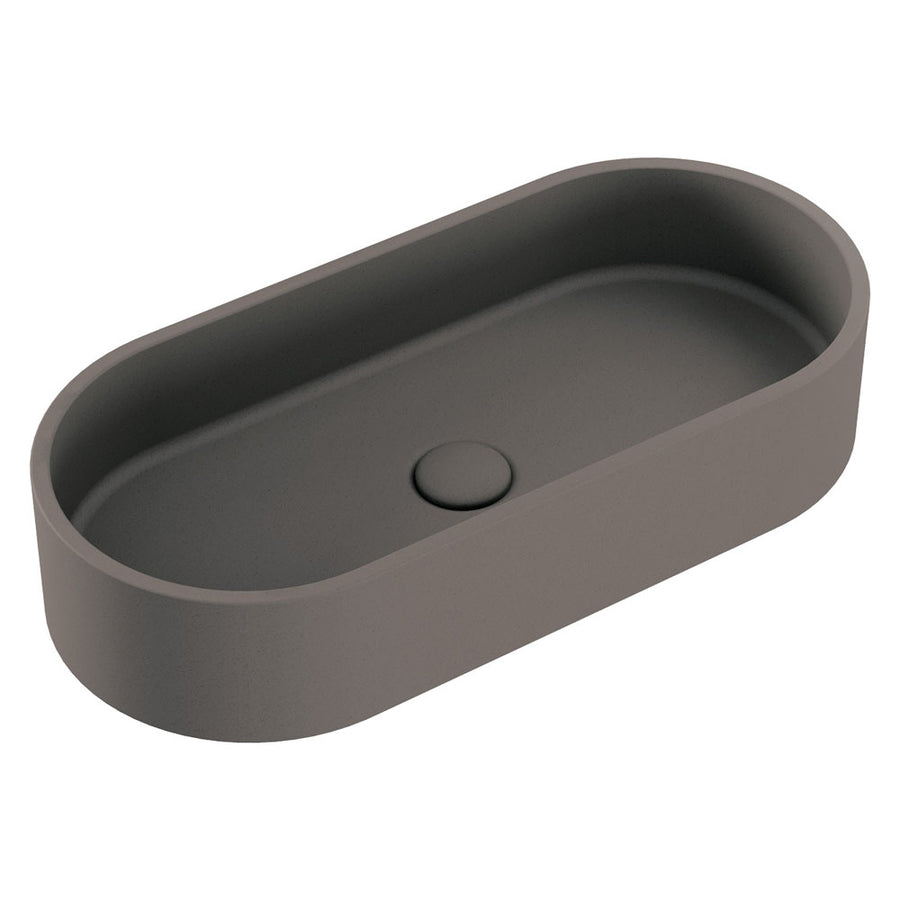 Jada Pill Concrete Above Counter Basin, Warm Grey – Pilbara Bathroom Warehouse Perth and regional Western Australia