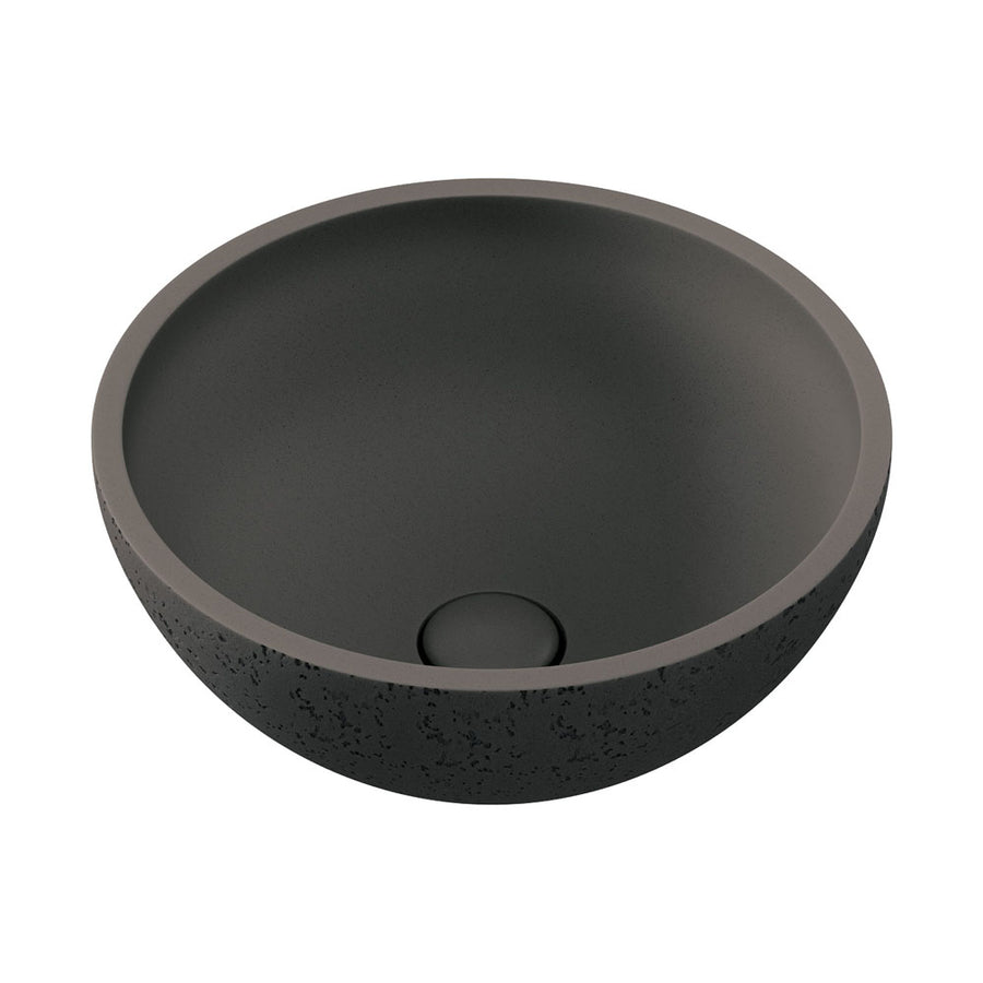 Alba Round Concrete Above Counter Basin, Warm Grey – Pilbara Bathroom Warehouse Perth and regional Western Australia
