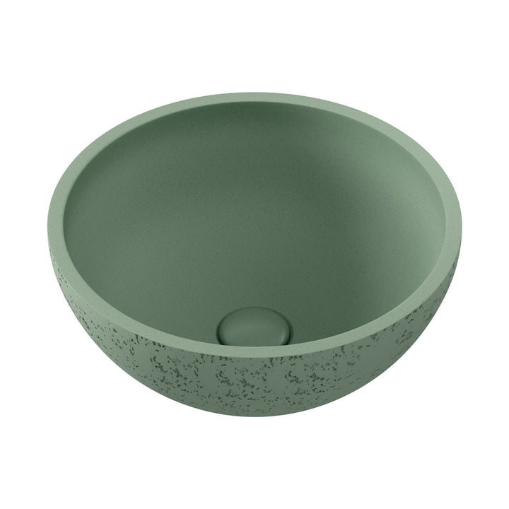 Alba Round Concrete Above Counter Basin, Sage – Pilbara Bathroom Warehouse Perth and regional Western Australia