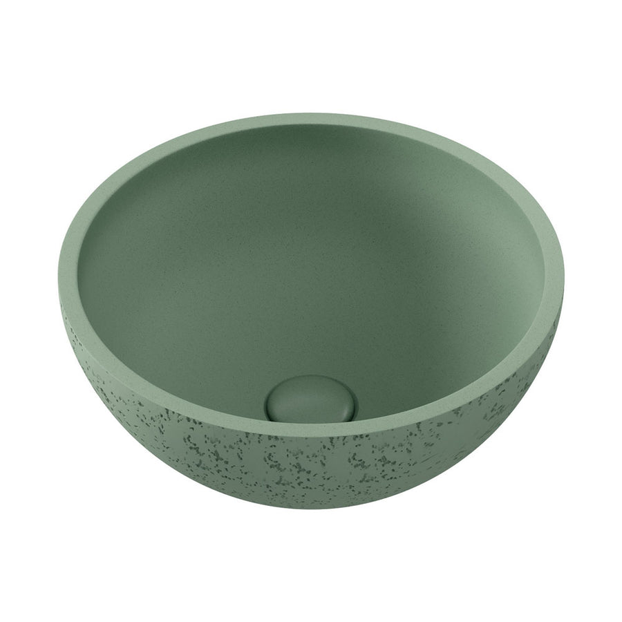 Alba Round Concrete Above Counter Basin, Sage – Pilbara Bathroom Warehouse Perth and regional Western Australia