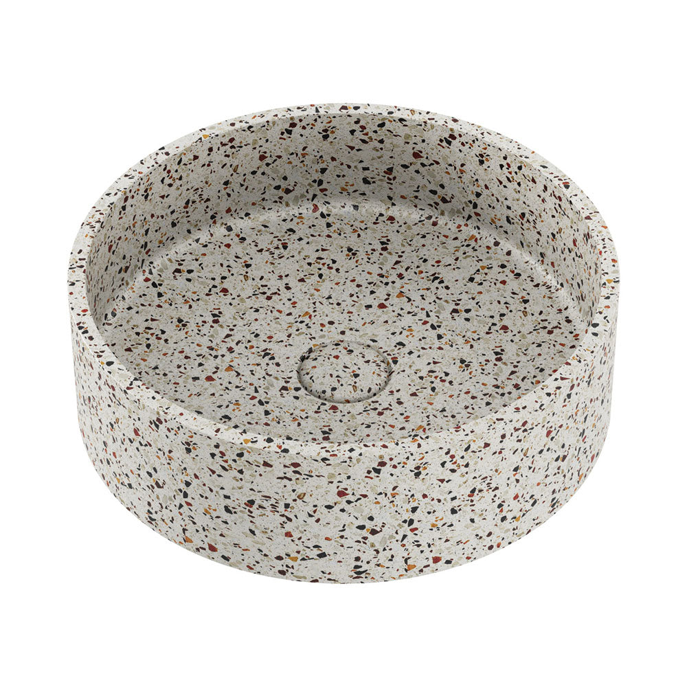Jada Round Concrete Above Counter Basin, Terrazzo – Pilbara Bathroom Warehouse Perth and regional Western Australia