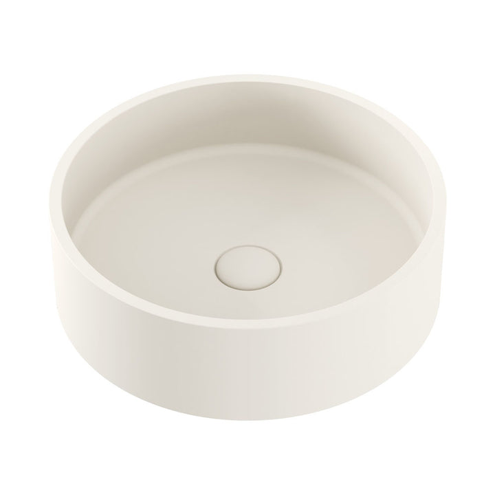 Jada Round Concrete Above Counter Basin, Warm White – Pilbara Bathroom Warehouse Perth and regional Western Australia
