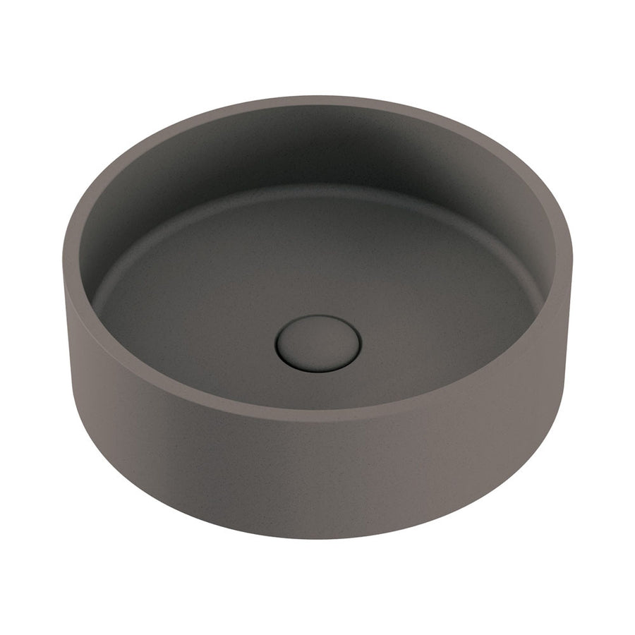Jada Round Concrete Above Counter Basin, Warm Grey – Pilbara Bathroom Warehouse Perth and regional Western Australia