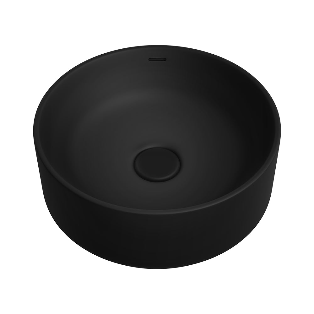 Reba Luxe Above Counter Basin, Matte Black – Pilbara Bathroom Warehouse Perth and regional Western Australia