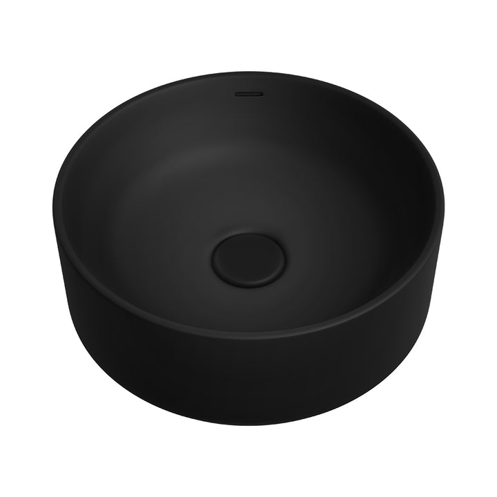 Reba Luxe Above Counter Basin, Matte Black – Pilbara Bathroom Warehouse Perth and regional Western Australia
