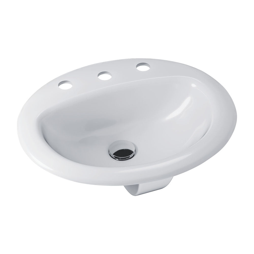 Stella Fully-Inset Basin, 3 Tap Holes – Pilbara Bathroom Warehouse Perth and regional Western Australia