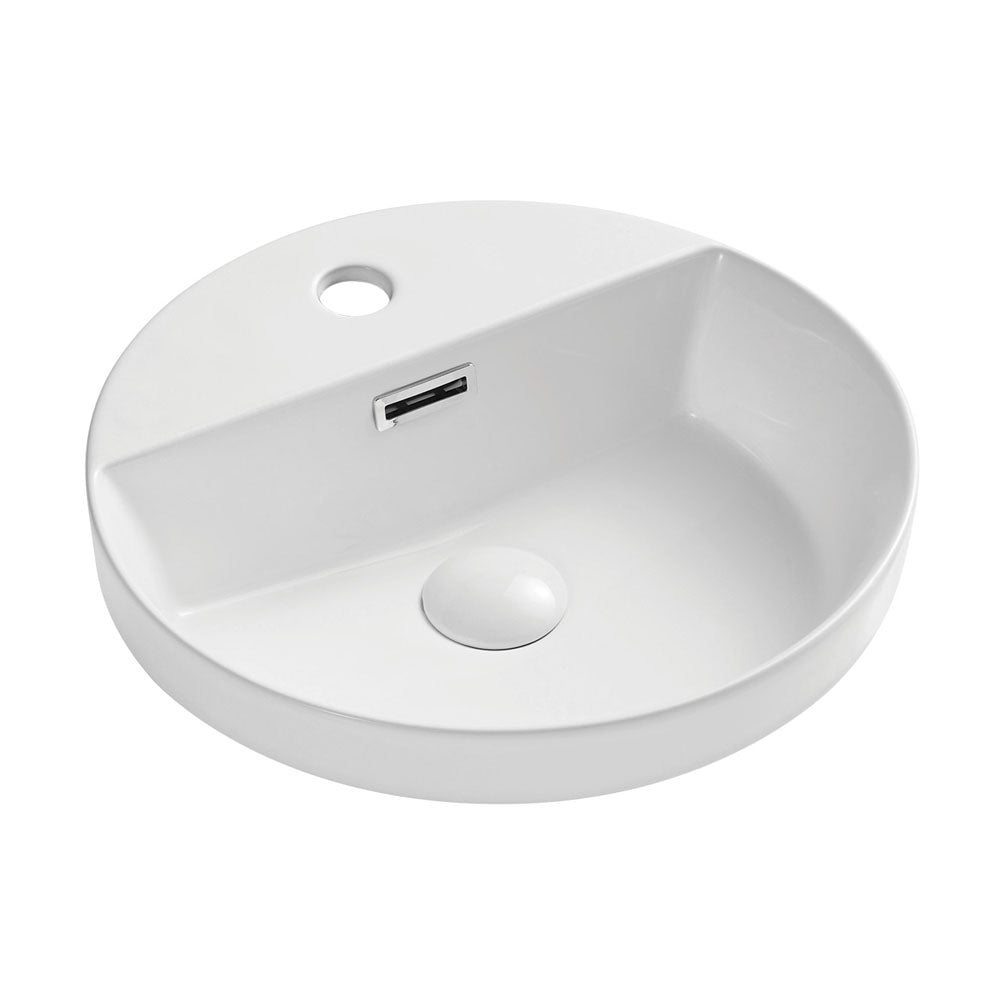 Reba Semi-Inset Basin With Tap Hole – Pilbara Bathroom Warehouse Perth and regional Western Australia