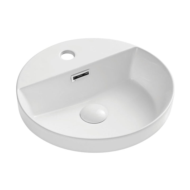 Reba Semi-Inset Basin With Tap Hole – Pilbara Bathroom Warehouse Perth and regional Western Australia