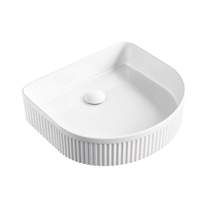 Eleanor Arch Above Counter Fluted Basin – Pilbara Bathroom Warehouse Perth and regional Western Australia