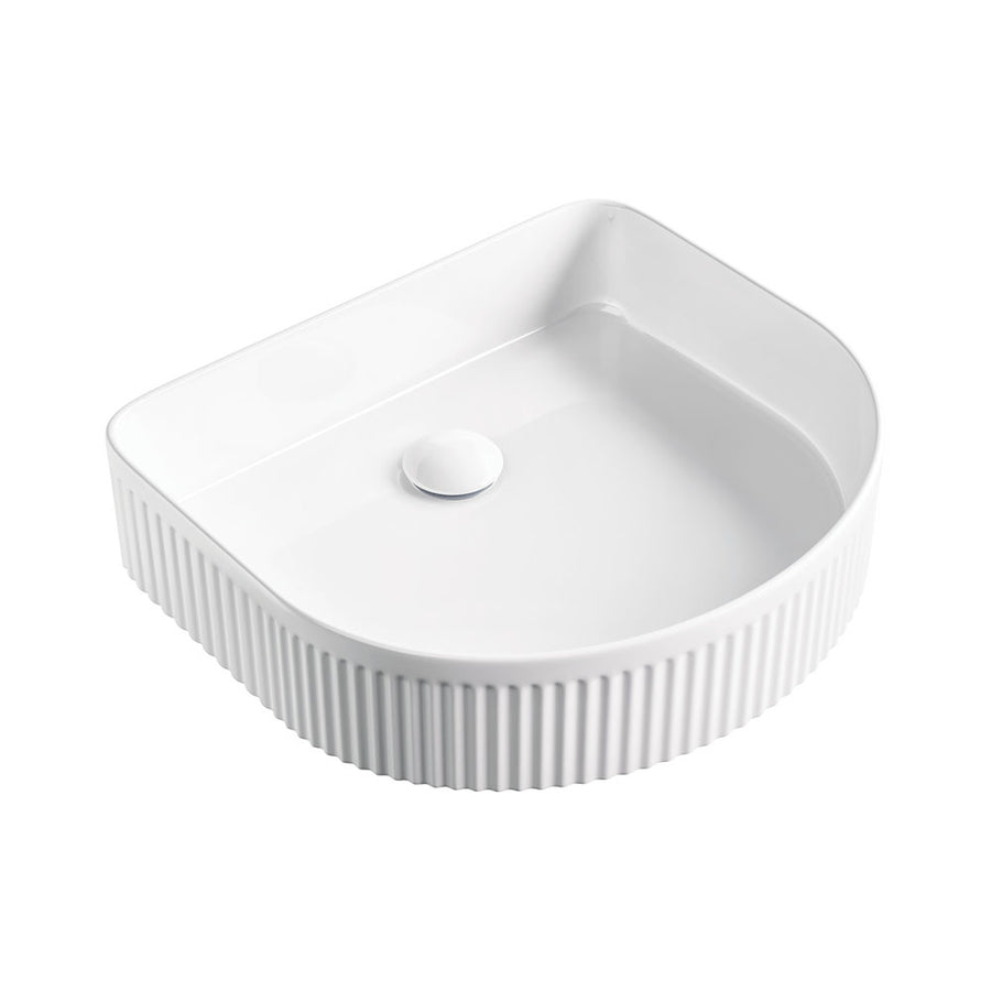 Eleanor Arch Above Counter Fluted Basin – Pilbara Bathroom Warehouse Perth and regional Western Australia