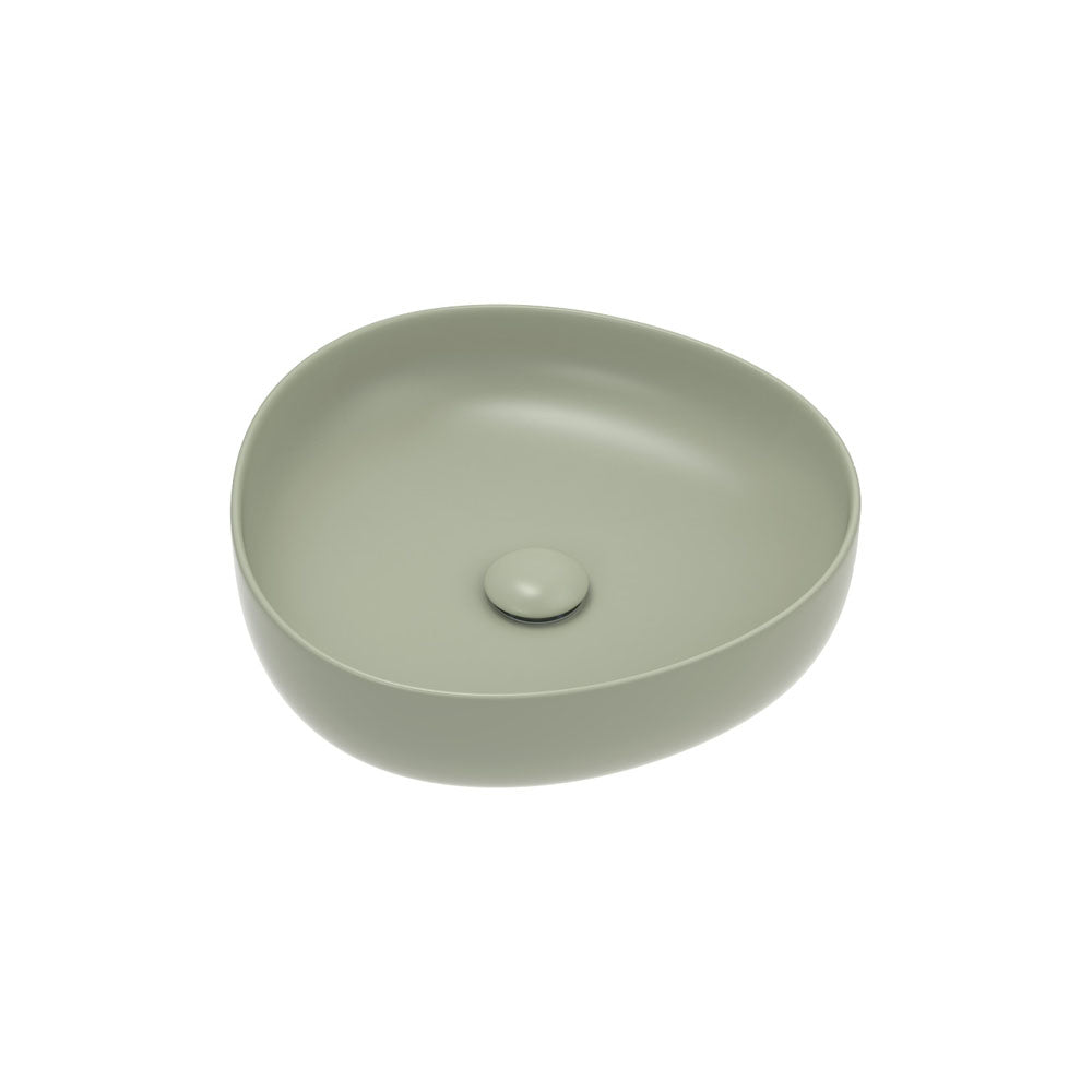 Pebble Small Above Counter Basin, Matte Olive – Pilbara Bathroom Warehouse Perth and regional Western Australia