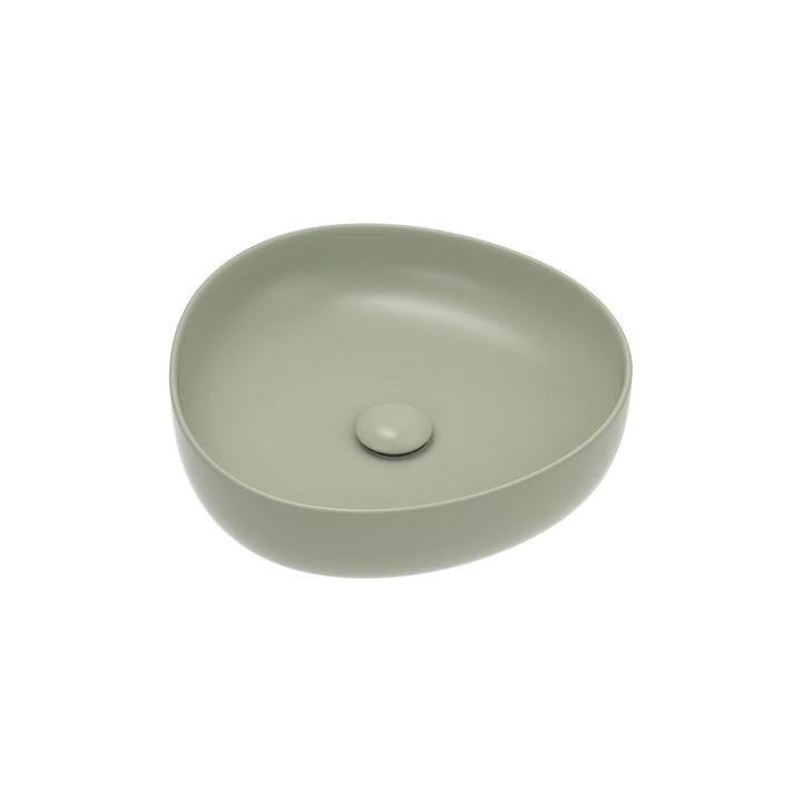 Pebble Small Above Counter Basin, Matte Olive – Pilbara Bathroom Warehouse Perth and regional Western Australia