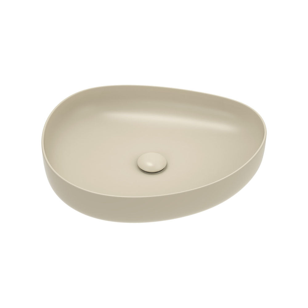 Pebble Medium Above Counter Basin, Matte Khaki – Pilbara Bathroom Warehouse Perth and regional Western Australia