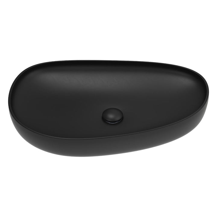 Pebble Large Above Counter Basin, Matte Black – Pilbara Bathroom Warehouse Perth and regional Western Australia