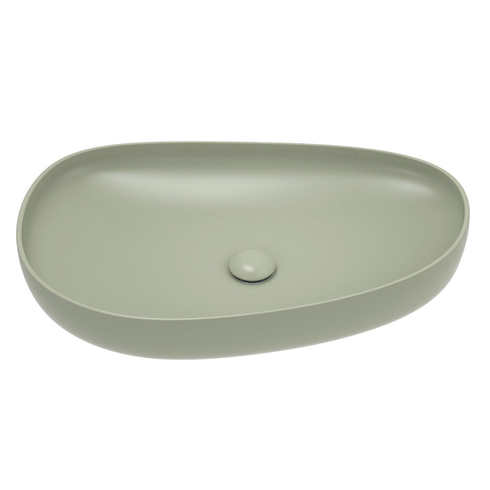 Pebble Large Above Counter Basin, Matte Olive – Pilbara Bathroom Warehouse Perth and regional Western Australia