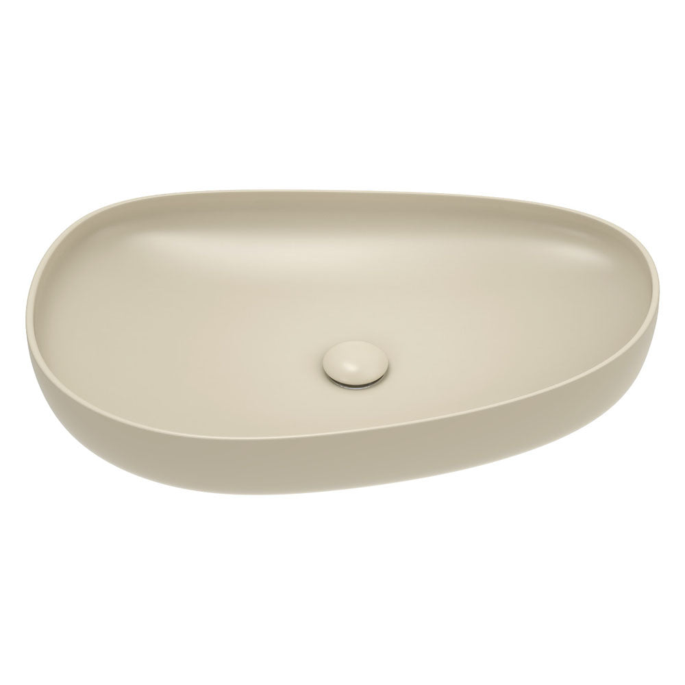 Pebble Large Above Counter Basin, Matte Khaki – Pilbara Bathroom Warehouse Perth and regional Western Australia
