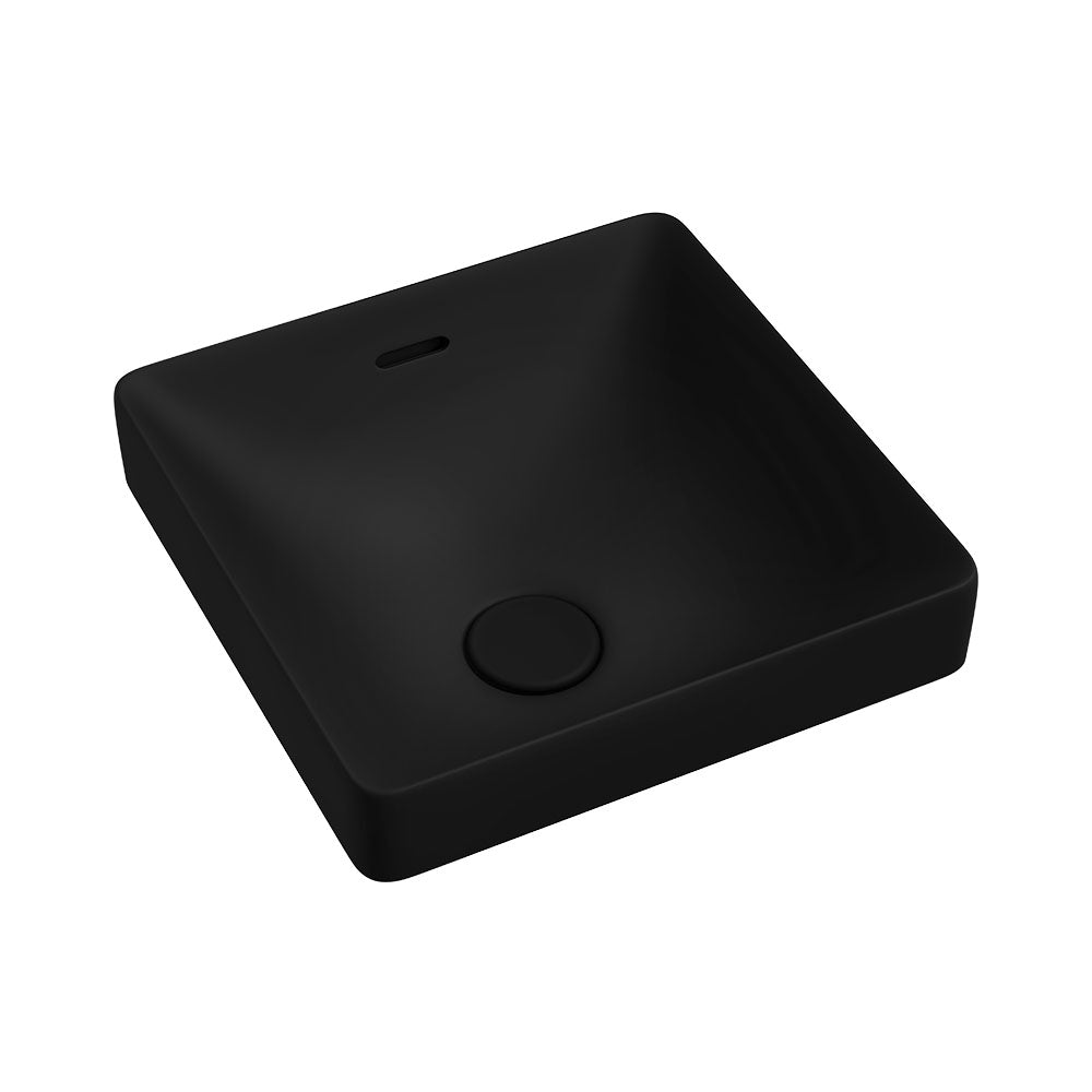 Aluca Square Semi-Inset Basin Matte Black – Modern Statement Basin – Pilbara Bathroom Warehouse Perth and regional Western Australia