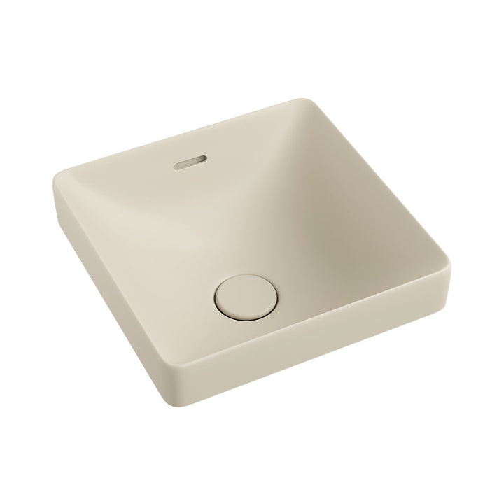 Aluca Square Semi-Inset Basin Matte Khaki – Earth Tone Designer Basin – Pilbara Bathroom Warehouse Perth and regional Western Australia