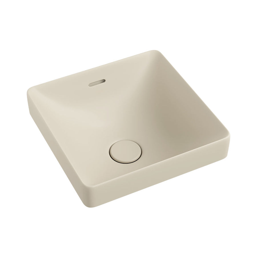 Aluca Square Semi-Inset Basin Matte Khaki – Earth Tone Designer Basin – Pilbara Bathroom Warehouse Perth and regional Western Australia