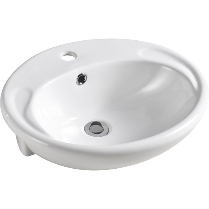 Micki Semi-Recessed Basin – Compact Space-Saving Vanity Basin – Pilbara Bathroom Warehouse Perth and regional Western Australia