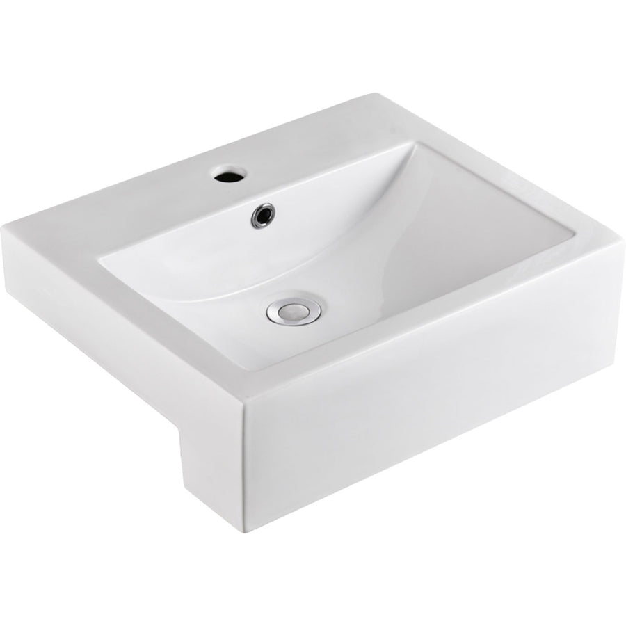 Belinda Semi-Recessed Basin – Stylish Space-Saving Bathroom Sink – Pilbara Bathroom Warehouse Perth and regional Western Australia