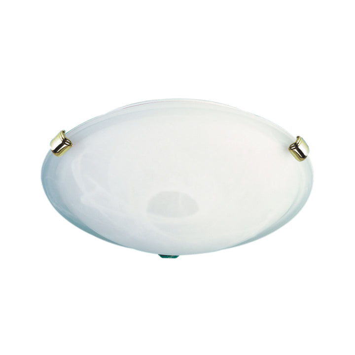REMO 30 Alabaster Glass Oyster Light with E27 Fitting