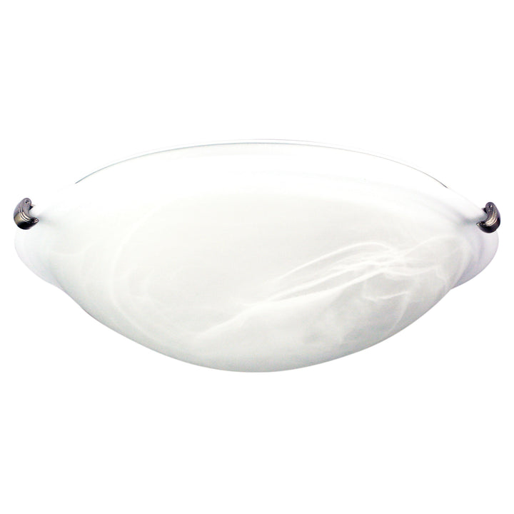 REMO 40 Alabaster Glass Oyster Light with Twin E27 Fittings