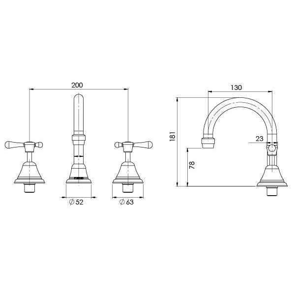 Rhapsody Lever Basin Set