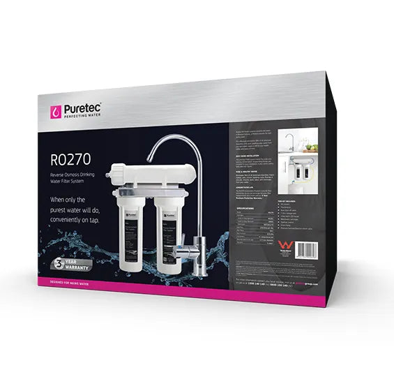 RO270 Reverse Osmosis Water Filter with 7L Tank