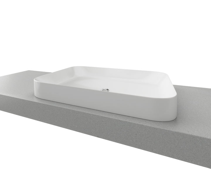 Rome Basin 600mm White Gloss