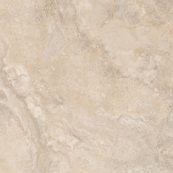Roman Travertine Crema Matt Porcelain Tile 600 x 600