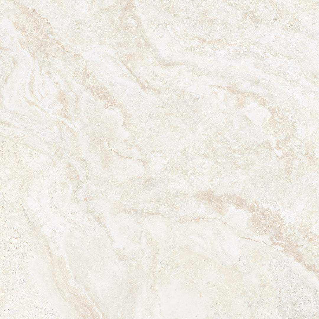 Roman Travertine Ivory Matt Porcelain Tile 600 x 600