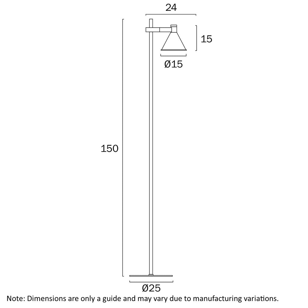 Rosner Floor Lamp in Black or White