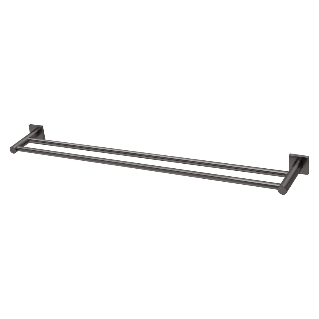5 Radii Double Towel Rail 800mm Square Plate, Accessories – Pilbara Bathroom Warehouse