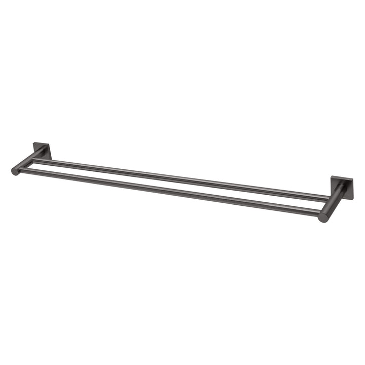 5 Radii Double Towel Rail 800mm Square Plate, Accessories – Pilbara Bathroom Warehouse